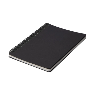 
                                            Блокнот на двойной пружине HELIX MINI, 105 х 150  мм, черный, блок в клетку
                                            