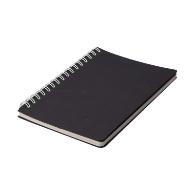 
                                            Блокнот на двойной пружине HELIX MINI, 105 х 150  мм, черный, блок в клетку
                                            