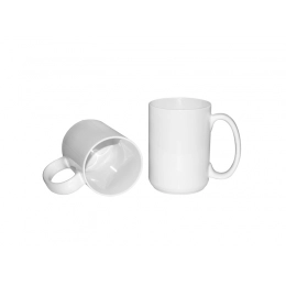 Sublimation mug, 425 ml, d=85 mm, premium, white.