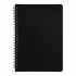 HELIX double spiral notebook, 143 x 205 mm, black, lined paper block. HELIX double spiral notebook, 143 x 205 mm, black, lined paper block.