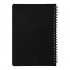 HELIX double spiral notebook, 143 x 205 mm, black, lined paper block. HELIX double spiral notebook, 143 x 205 mm, black, lined paper block.