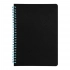 Блокнот на двойной пружине HELIX, 143 х 205 мм, черный, блок в линейку Блокнот на двойной пружине HELIX, 143 х 205 мм, черный, блок в линейку