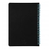 Блокнот на двойной пружине HELIX, 143 х 205 мм, черный, блок в линейку Блокнот на двойной пружине HELIX, 143 х 205 мм, черный, блок в линейку