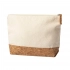 Cosmetic bag SUBRUM, basic fabric 100% cotton, decorative fabric cork wood, beige Cosmetic bag SUBRUM, basic fabric 100% cotton, decorative fabric cork wood, beige