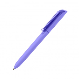 Ballpoint pen FLOW PURE with soft touch coating and transparent clip