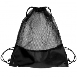 Backpack bag with reinforced corners Mesh, red, 35*41 cm, polyester 210D.