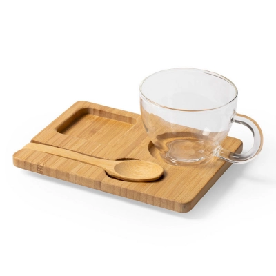 
                                                MORKEL set: cup, spoon, stand, bamboo, borosilicate glass
                                                