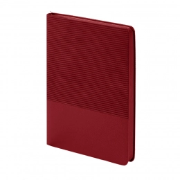 Undated red RIFF diary, A5 format, lined pages.