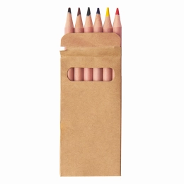 Set of colored pencils mini TINY, 6 colors