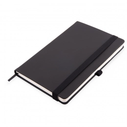 A5 FLIPPY business notebook, blue, hardcover, in line