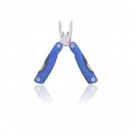 Мультитул BLAUDEN, нержавеющая сталь, пластиковая ручка, 12 функций, красный