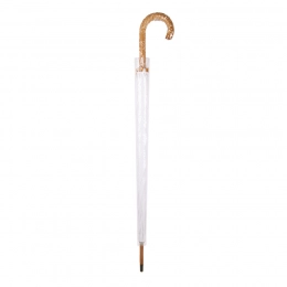 Зонт-трость с деревянной ручкой, полуавтомат