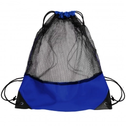 Backpack bag with reinforced corners Mesh, red, 35*41 cm, polyester 210D.