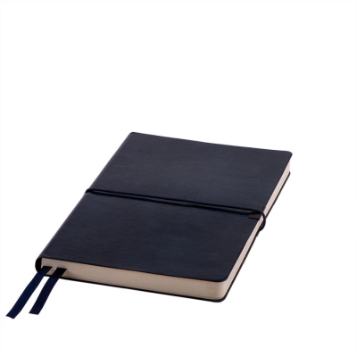 
                                            Ежедневник недатированный Save , A5, темно-синий,  рециклированная кожа, кремовый блок, подарочная к
                                            