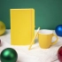 HAPPINESS Gift Set: notepad, pen, mug, blue
