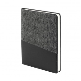 Ежедневник недатированный DENIM, серый, формат А5, блок в линейку