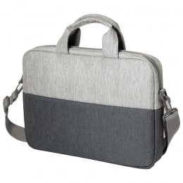 BEAM NOTE conference bag, grey/green, 39x30x6.5 cm, upper fabric:100% polyamide, sub-D:100%polyester