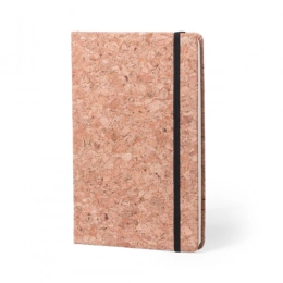 Hardcover HARTIL notebook, covered with cork, 14 x 21 x 1.5cm