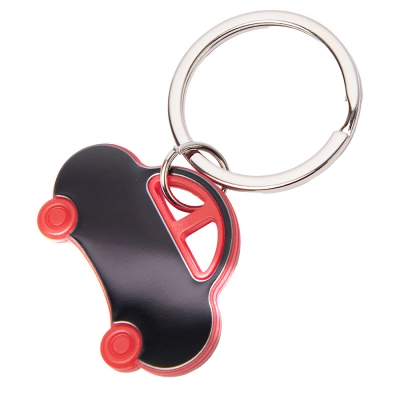 
                                            TONER CAR keychain; 4.2 x 3 x 0.4 cm; black; metal/plastic; laser engraving
                                            