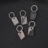 TONER TONED keychain; 4 x 2.95 x 0.38 cm; black; metal/plastic; laser engraving TONER TONED keychain; 4 x 2.95 x 0.38 cm; black; metal/plastic; laser engraving