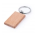 Keychain "PELTON", round, natural beech.