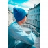 Knitted hat PURE with a lapel made of Polylana yarn
