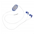 SILENT-ZONE gift set: business notebook, pen, headphones, box, shavings, white-red.