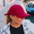 Baseball cap with NFC tag in the visor GREEN CAP 265 made of organic cotton