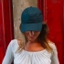 Baseball cap with NFC tag in the visor GREEN CAP 265 made of organic cotton