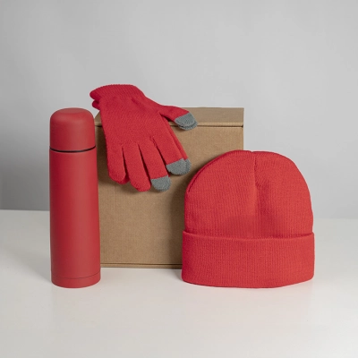 
                                                Набор подарочный GET WARM: перчатки, шапка, термос; зеленый
                                                