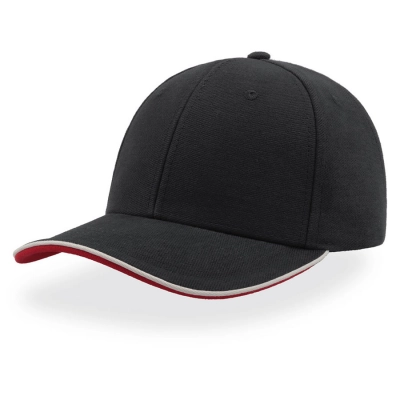 
                                                PIPING SANDWICH Baseball Cap, 6 Wedges, Metal Closure
                                                