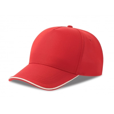 
                                                Baseball cap RECY FIVE PIPING, 5 panels, velcro closure.
                                                