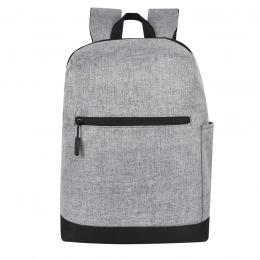 Boom backpack, gray/black, 43 x 30 x 13 cm, 100% polyester.