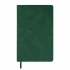 Undated green Muse diary, A5, with a decorative stripe, brown color, cream block.