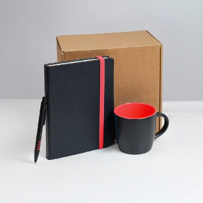 
                                                HYPER gift set: mug, daily planner, pen; black/blue.
                                                