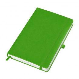 Business notebook ''Justy'', 130 * 210 mm, light blue, hard cover, elastic band 7 mm, block ruler