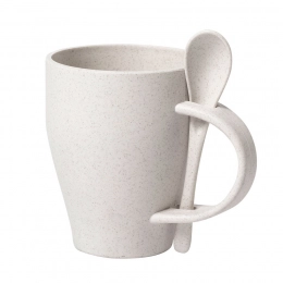 TEPLAN mug, plastic with bamboo fiber