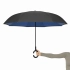 Реверсивный зонт-трость FLIPPED, черный, синий Реверсивный зонт-трость FLIPPED, черный, синий