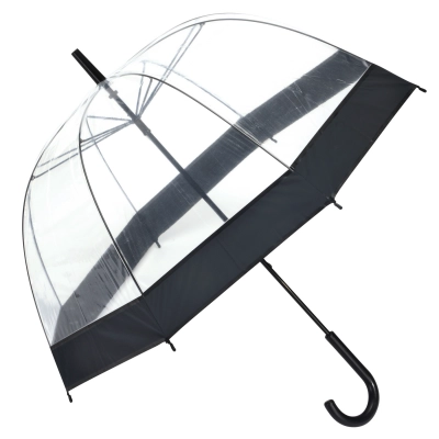 
                                            Dome shape umbrella HONEYMOON, black, transparent
                                            