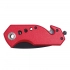 Emergency pocket knife DISTRESS, black, red