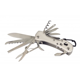 Pocket knife STRONG HELPER, 12 pcs, silver