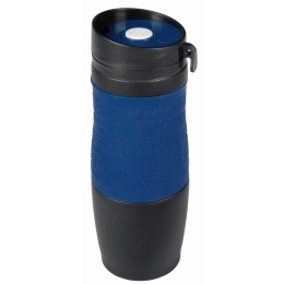 Double-walled flask GOLDEN DREAM, black, dark blue