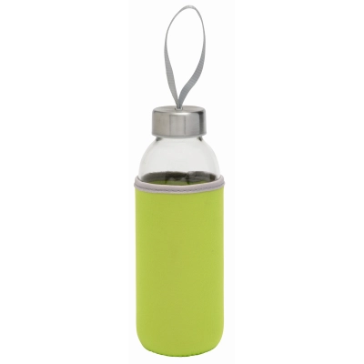 
                                                Glass bottle TAKE WELL, apple green, transparent
                                                