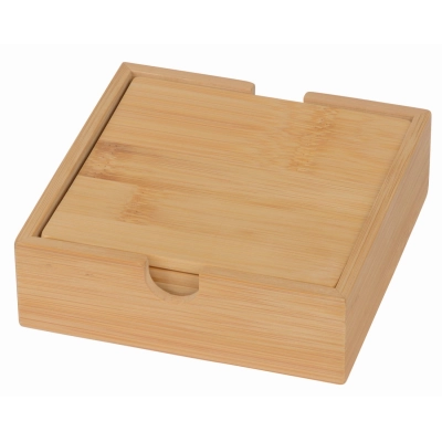 
                                            Coaster set PUT UNDER, 5 pcs, brown
                                            