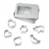Cookie cutter set COOKIE BOX, silver