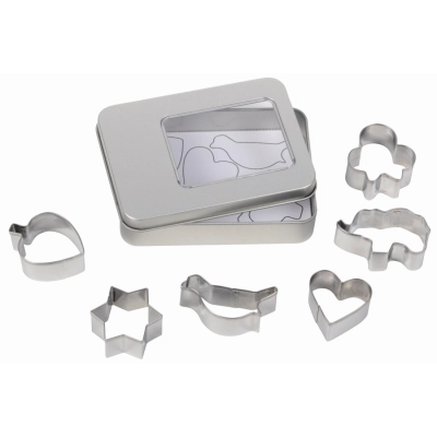 
                                            Cookie cutter set COOKIE BOX, silver
                                            