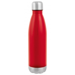 Double-walled vacuum bottle GOLDEN TASTE, red, silver
