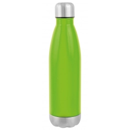 Double-walled vacuum bottle GOLDEN TASTE, green, silver
