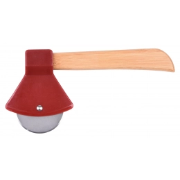 Pizza cutter BAMBOO TIMBER, red