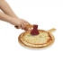 Pizza cutter BAMBOO TIMBER, red